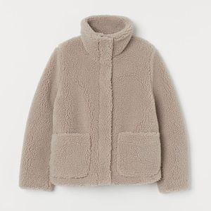 H&M Pile Jacket with High Collar